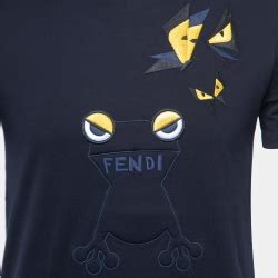 fendi navy butterfleyes & frogs t-shirt|fendi chenille bag.